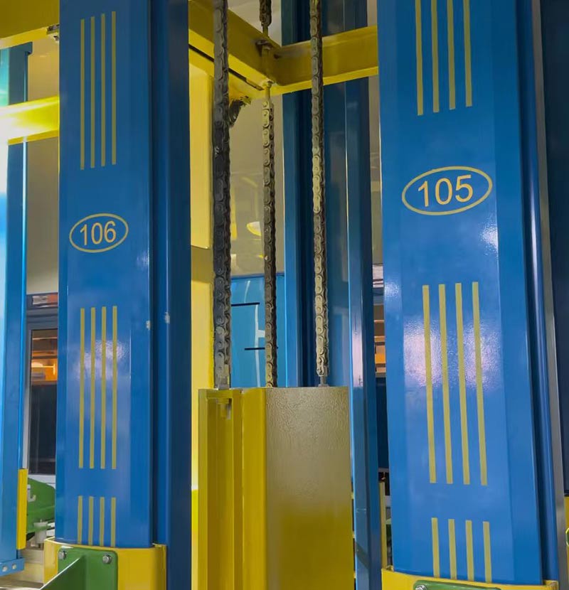 304-Edelstahlplatten verbessern die Haltbarkeit und den Schutz der vertikalen Hebe-Galvanisierungslinie von Junda