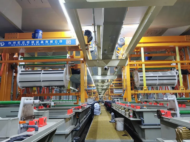 Copper Nickel Chrome Vertical Plating Line
